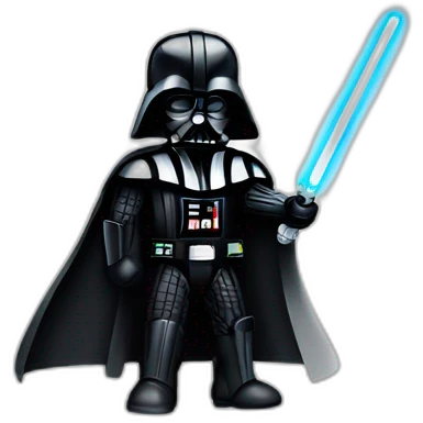 Darth Vader as Micky mouse emoji