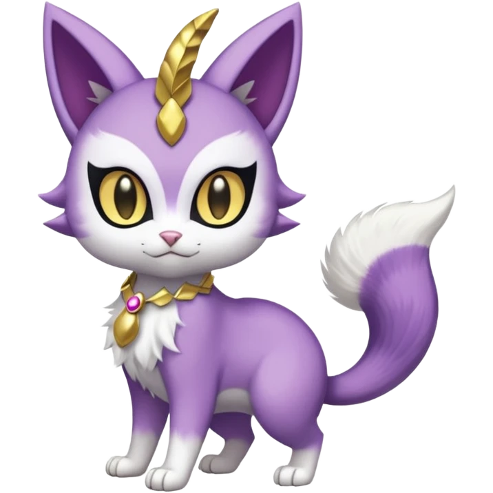 Meloetta-Purrloin-Gatomon-Noibat-Pokémon-Digimon-Fakémon-fusion-hybrid-creature emoji