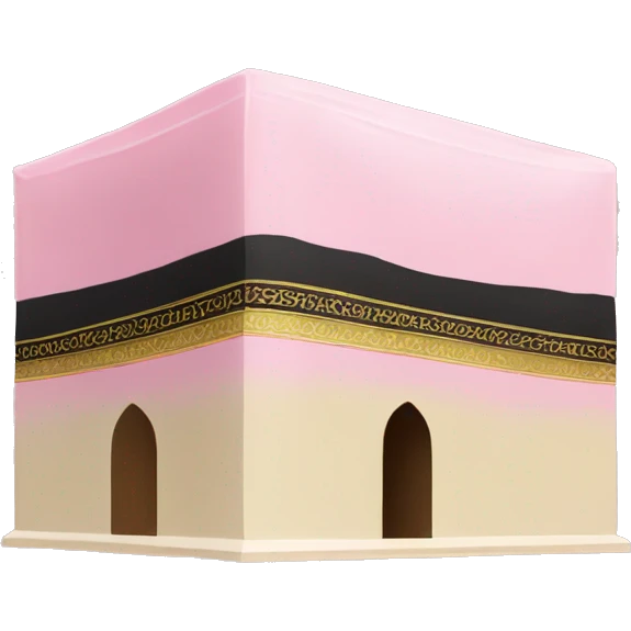 Light pink kaaba  emoji