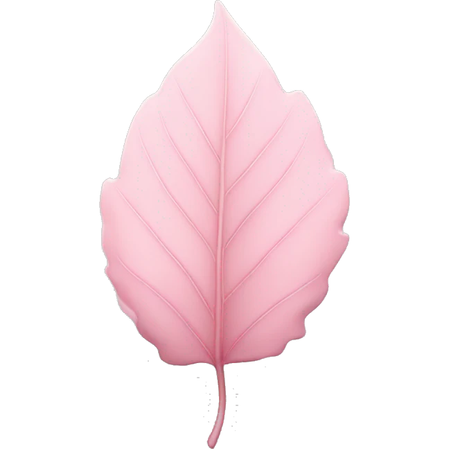 Light pink leaf emoji