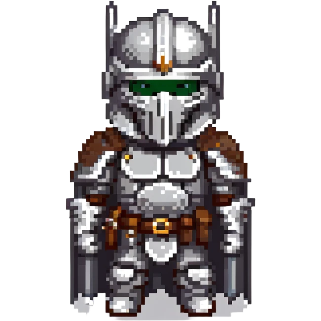 Armored dark knight with helmet and broadsword emoji