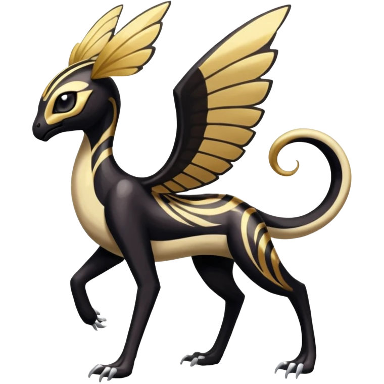  Egyptian Shiny Smooth Soft Glossy Tribal Exotic Colorful Tropical Meloetta-Venom-Heliolisk-Helioptile-Monster-Animal-Pokémon-Fakémon-fusion, full body, tribal markings  emoji