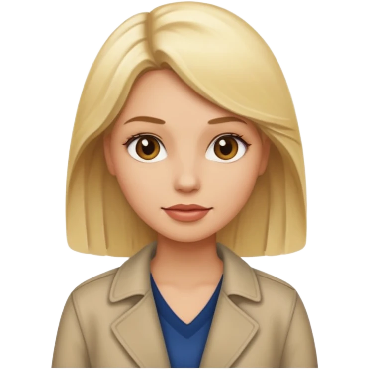 Donna bionda che passeggia alla sera emoji