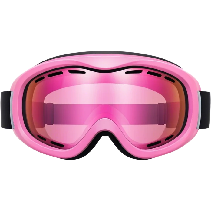 pink ski goggles emoji