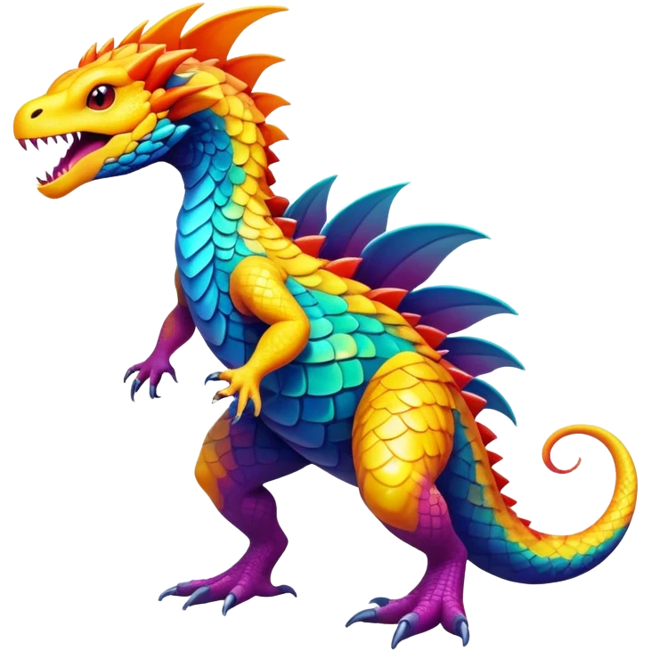 modern colorful Fakémon-creature (full body) emoji