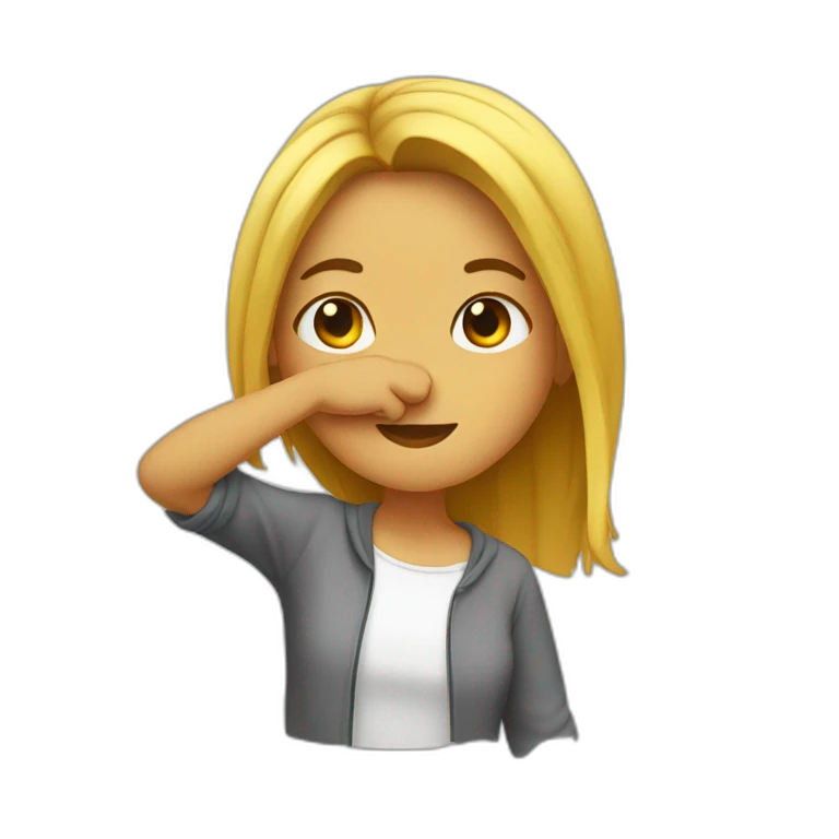 Fille qui dab emoji