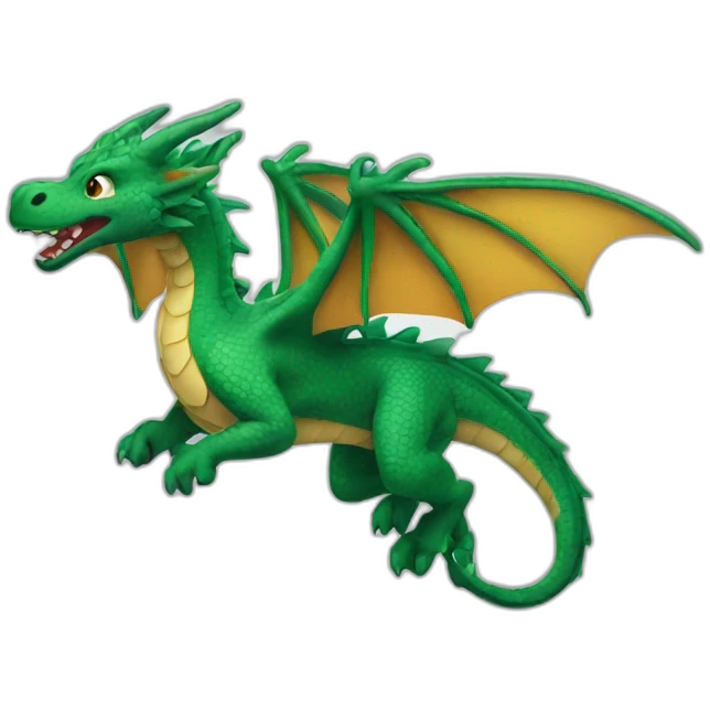 A dragon flying emoji