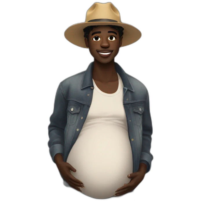 pregnant Lil Nas x emoji
