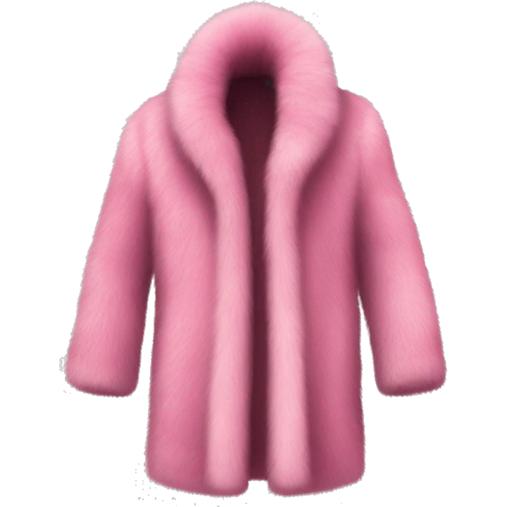 Luxurious Pink fur coat emoji