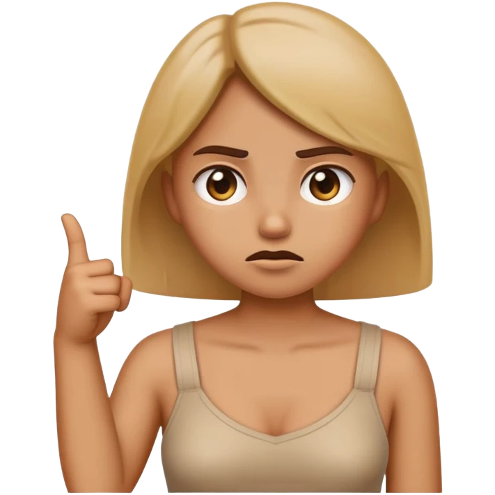 an girl emojis who looks both guilty and confused and pointing at their chest because they were accused of some thing and are pretending it wasn’t them.  emoji