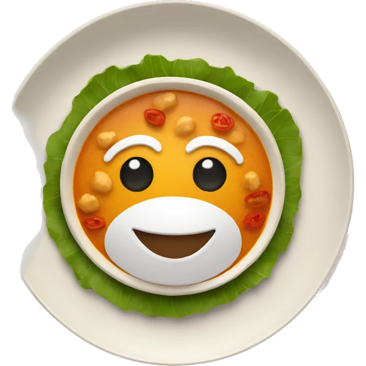 INDIAN FOOD ON A PLATE emoji