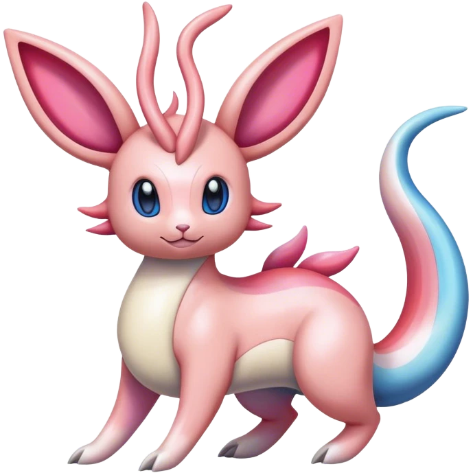 Colorful Sylveon-Milotic-hybrid emoji