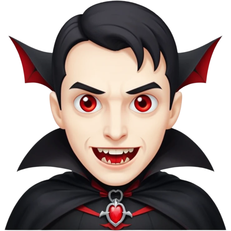 cute dracula no background emoji