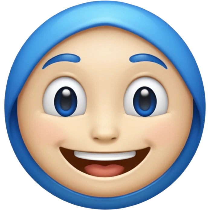 Blue emoji emoji
