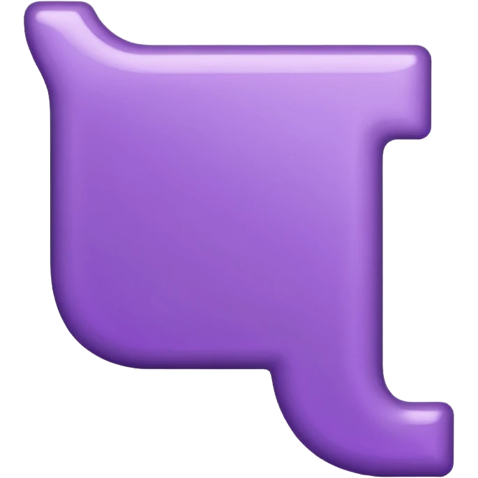 purple letter I emoji