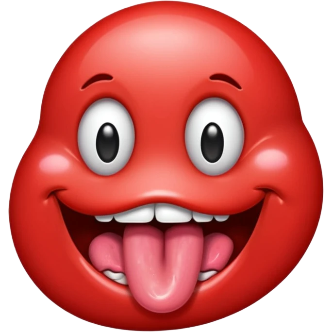 Sexy tongue licking emoji emoji