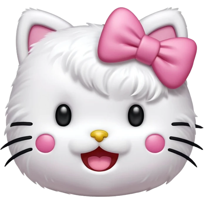 Hello kitty laughing hard emoji