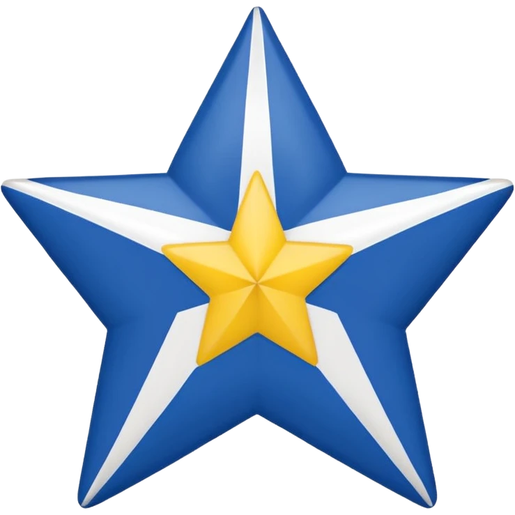 Create emoji bandeira do Pará Red background, wide white diagonal stripe top-left to bottom-right, blue five-pointed star centered on the stripe. Clean and symmetrical. emoji