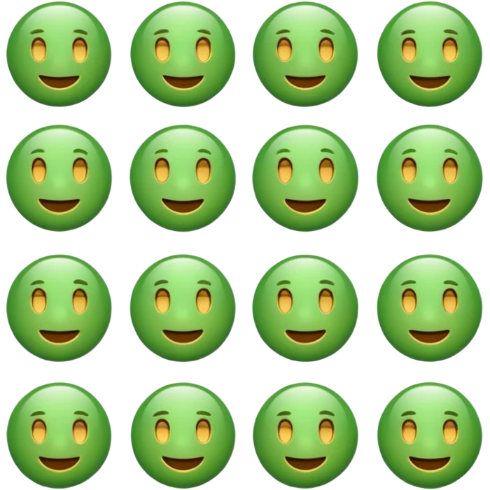 ❌ change the emoji color from red to green color emoji