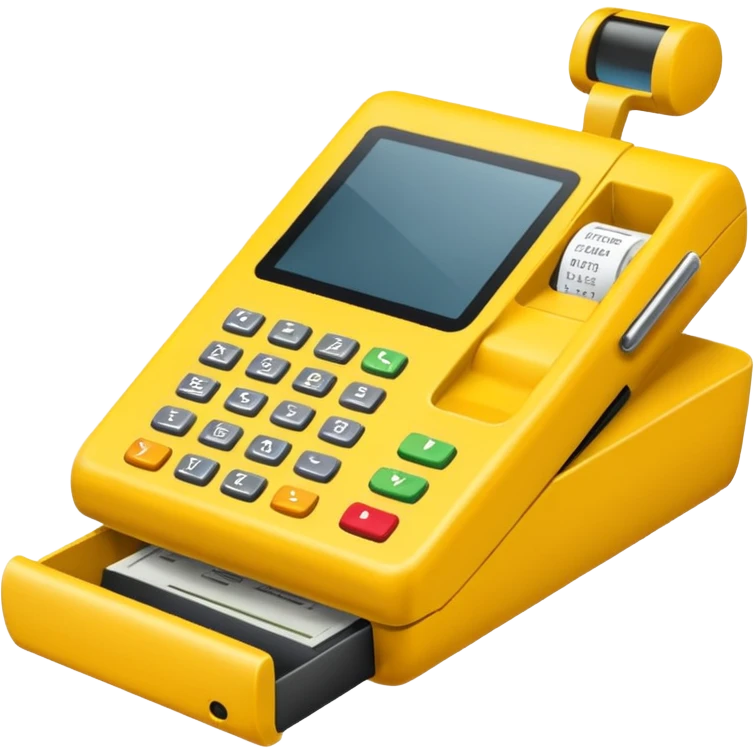 yellow pos terminal emoji