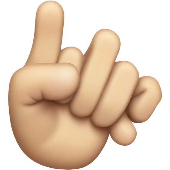 Rock on sign emoji