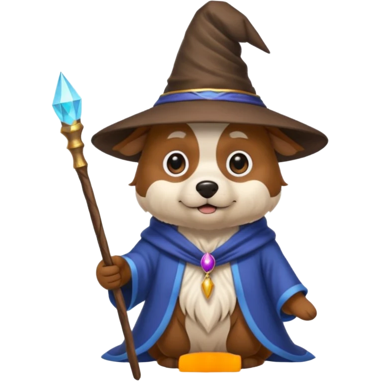 Dog wizard emoji