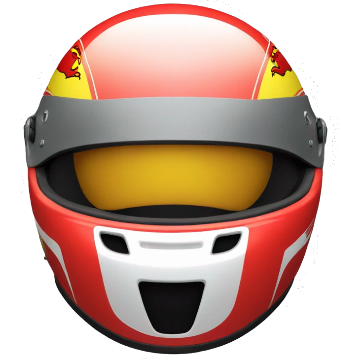 Ferrari F1 Helmet emoji