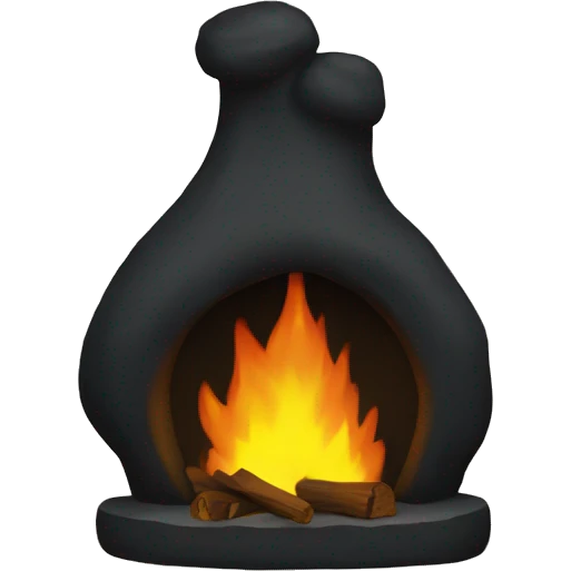 Black hearth emoji