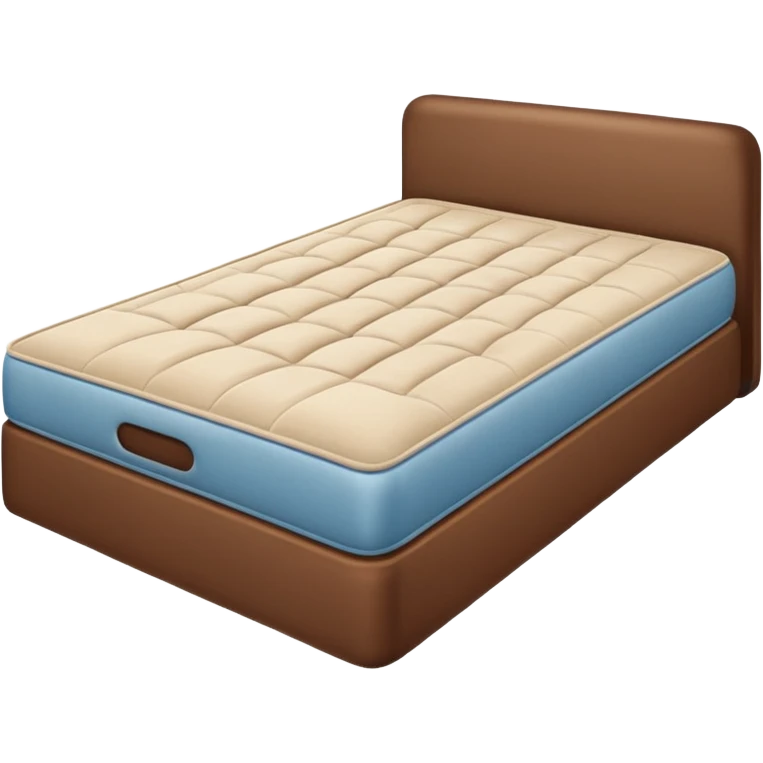bed mattres in brown. emoji