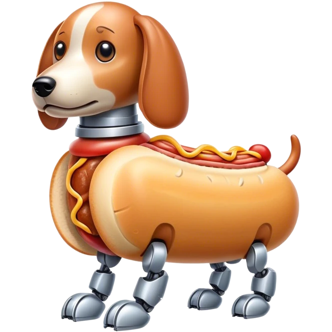 Icon for Botdog.co: a mix of a robotic dog and a hotdog emoji