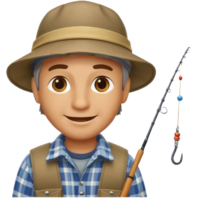 happy fisherman emoji