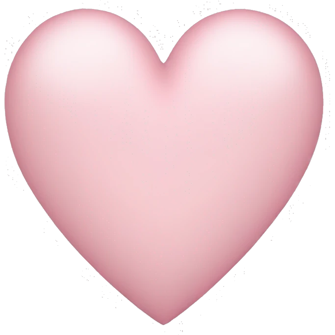 light pink heart emoji