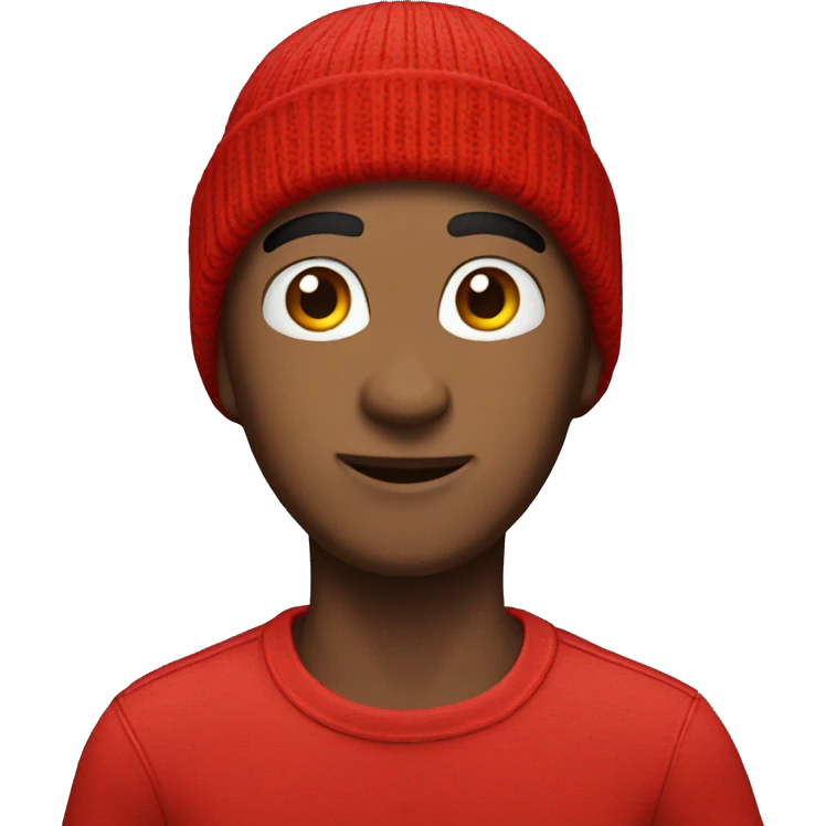 Red beanie hat emoji