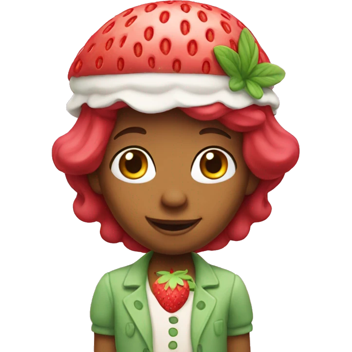 Strawberry shortcake character emoji