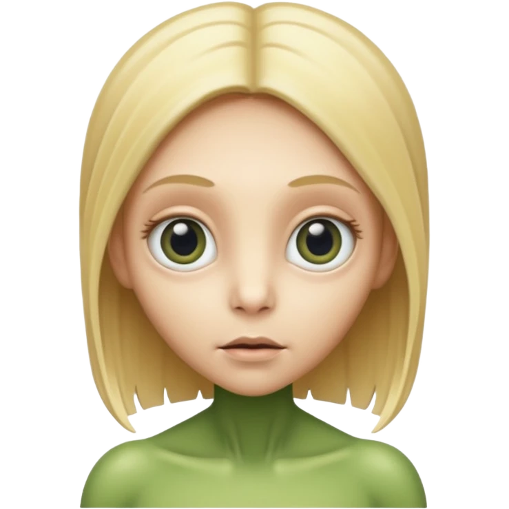 ALIEN WITH BLONDE emoji