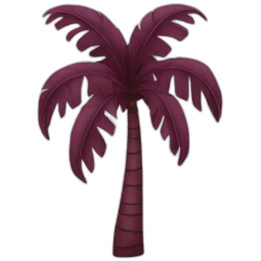 burgundy palm emoji