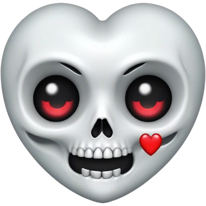skullface heart eyes  emoji