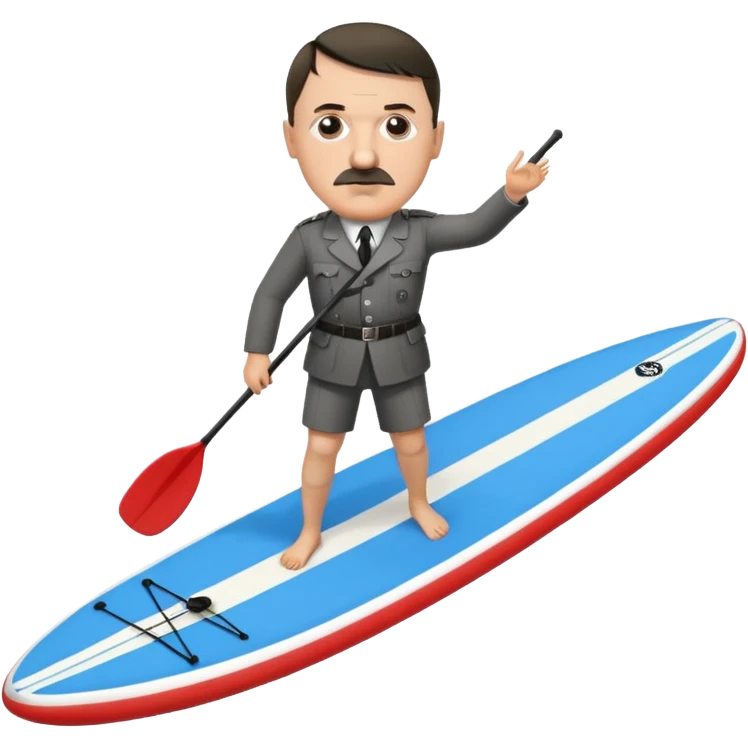 Adolf Hitler on the sup board  emoji