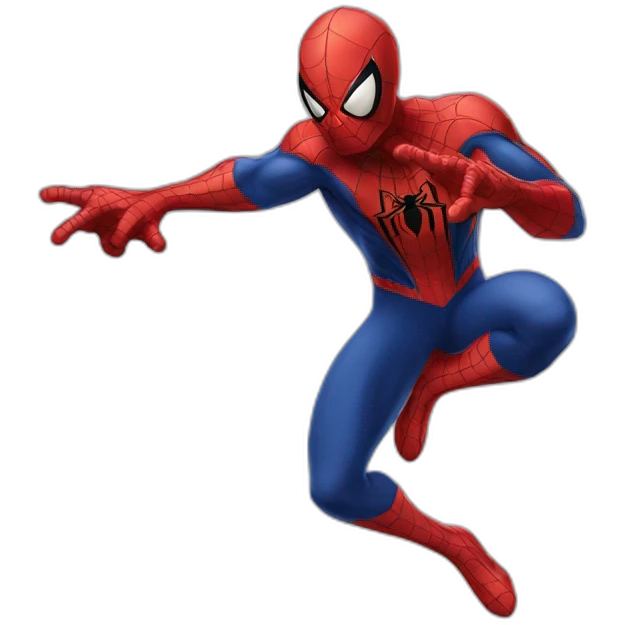 Spiderman who doesn't have a mask emoji
