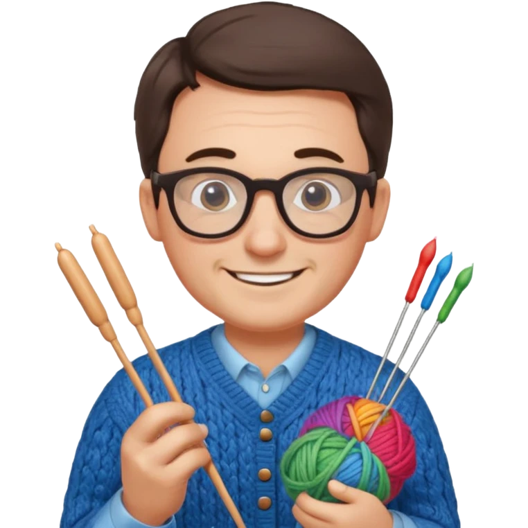 dad knitting emoji