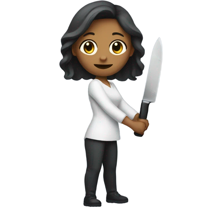  woman holding a knife emoji