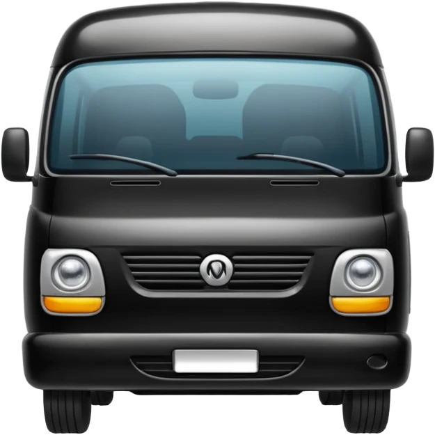 black minibus emoji