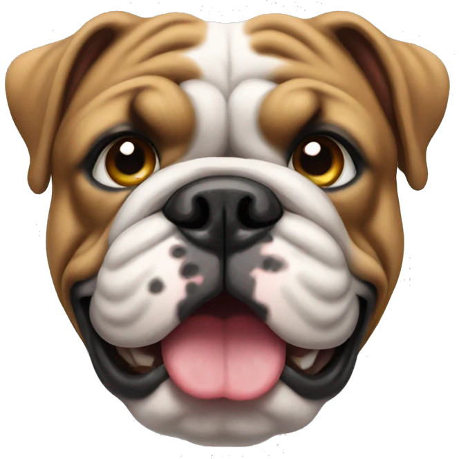 English bulldog  emoji