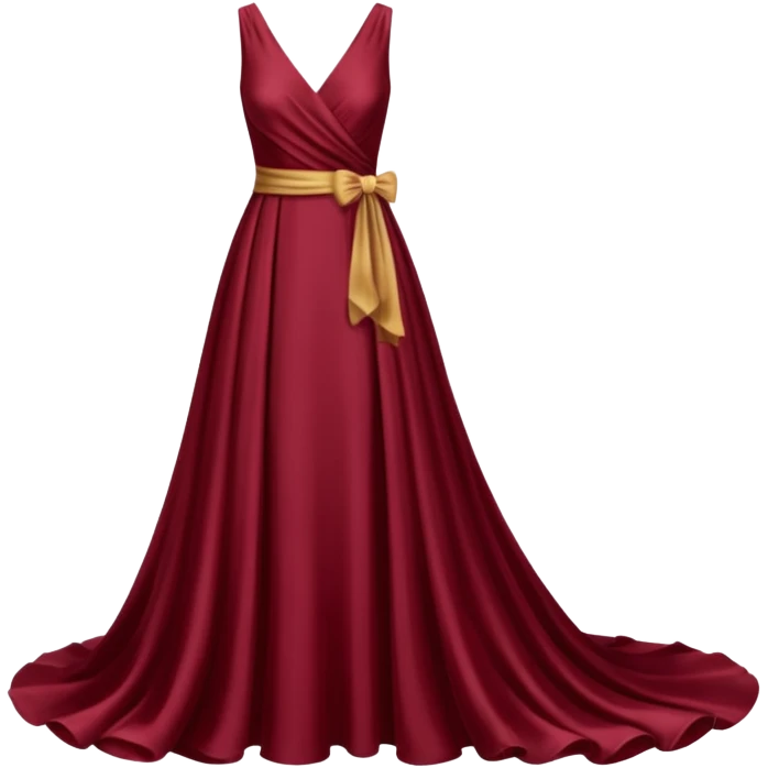 Burgundy dress emoji