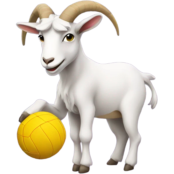 Goat playing volleyball emoji