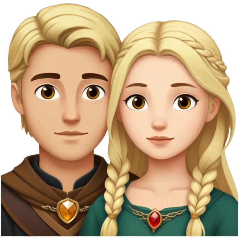 aelin galathynius with her boyfriend emoji