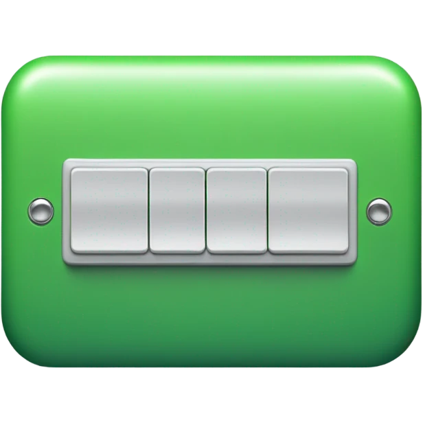 toggle switch - green and horizontal emoji