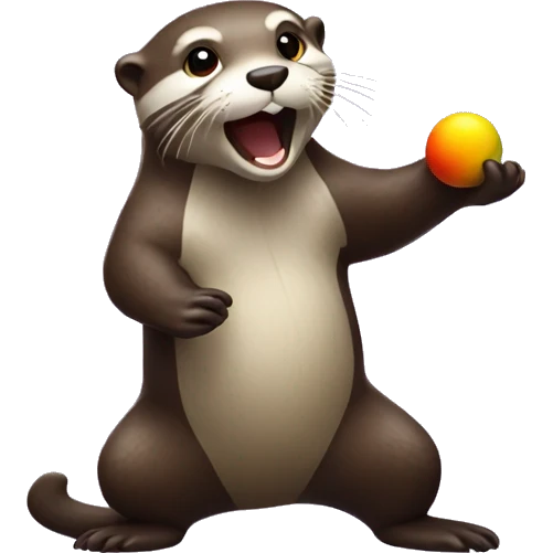Otter juggling  emoji