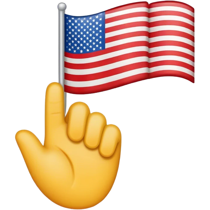 American flag salute emoji emoji