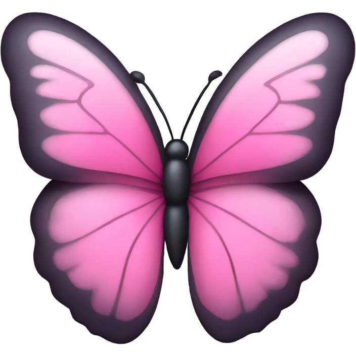 Pink butterfly emoji